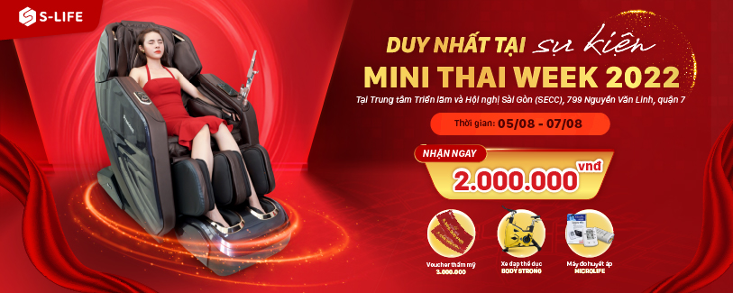 Nhận ngàn ưu đãi khi tham quan gian hàng S-life tại Mini Thai Week 2022 Nhận ngàn ưu đãi khi tham quan gian hàng S-life tại Mini Thai Week 2022