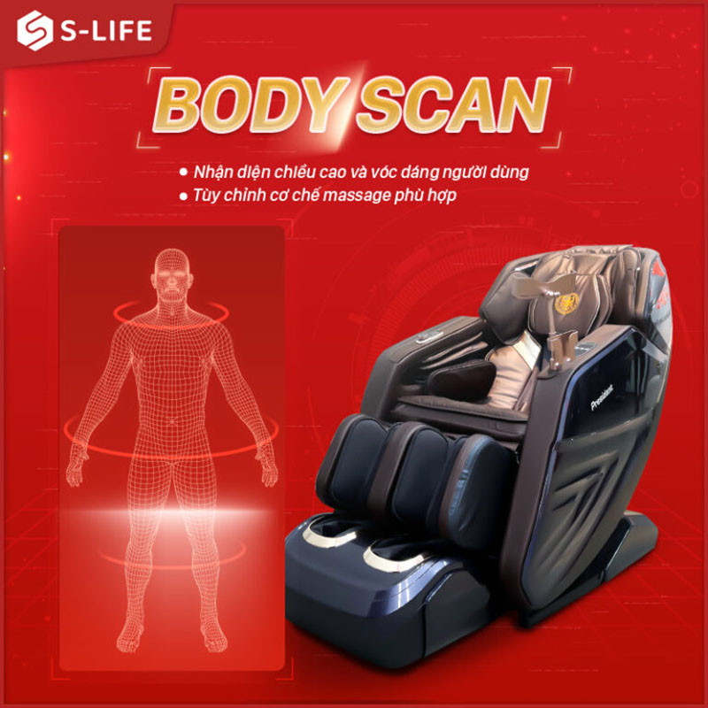 Tính năng quét cơ thể giúp điều chỉnh cường độ massage phù hợp với người đau vai gáy Tính năng quét cơ thể giúp điều chỉnh cường độ massage phù hợp với người đau vai gáy