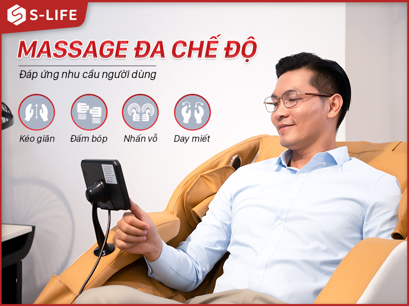 Ghế massage tại S-Life sở hữu nhiều tính năng hiện đại bậc nhất Ghế massage tại S-Life sở hữu nhiều tính năng hiện đại bậc nhất
