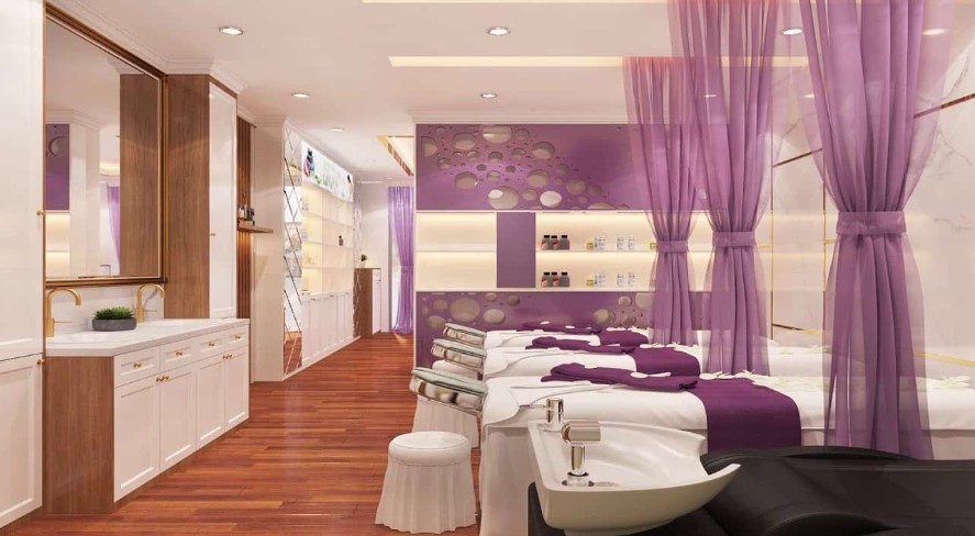 Khu vực tiến hành dịch vụ có sự phối màu tinh tế