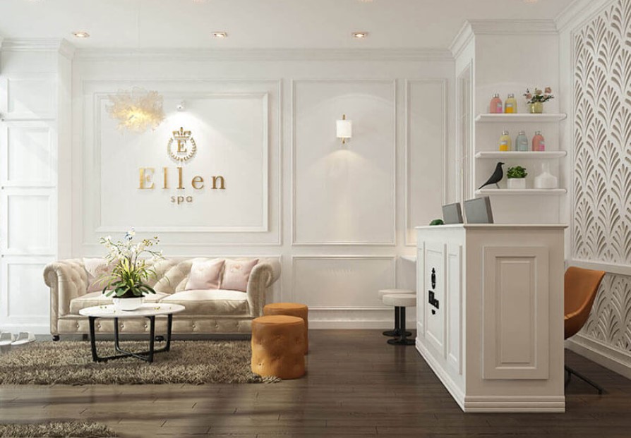 Tông màu trắng chủ đạo kết hợp sàn gỗ màu nâu ấm áp Tông màu trắng chủ đạo kết hợp sàn gỗ màu nâu ấm áp