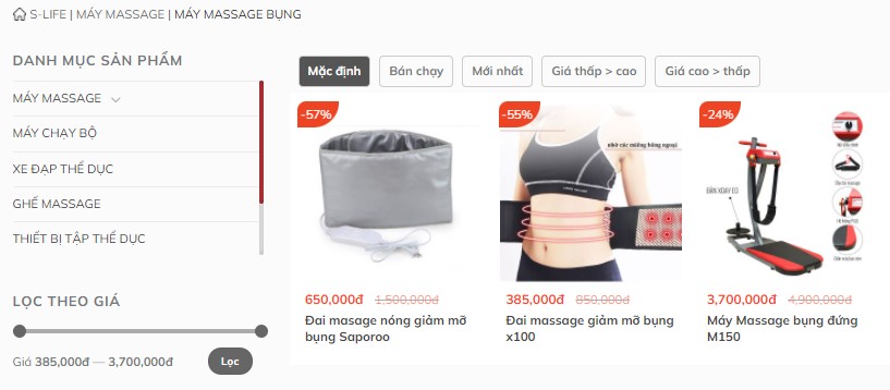 S-Life phân phối các loại máy massage chất lượng cao S-Life phân phối các loại máy massage chất lượng cao