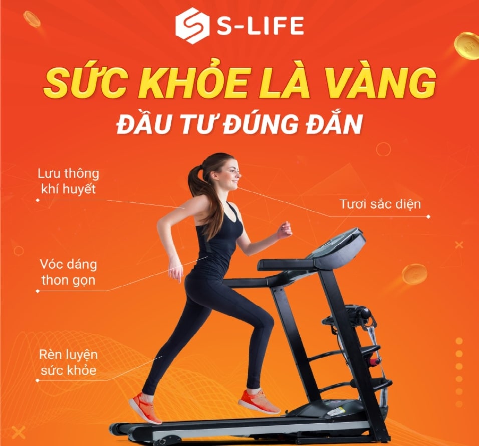 S-Life là đơn vị chuyên cung cấp máy chạy bộ nhập khẩu S-Life là đơn vị chuyên cung cấp máy chạy bộ nhập khẩu