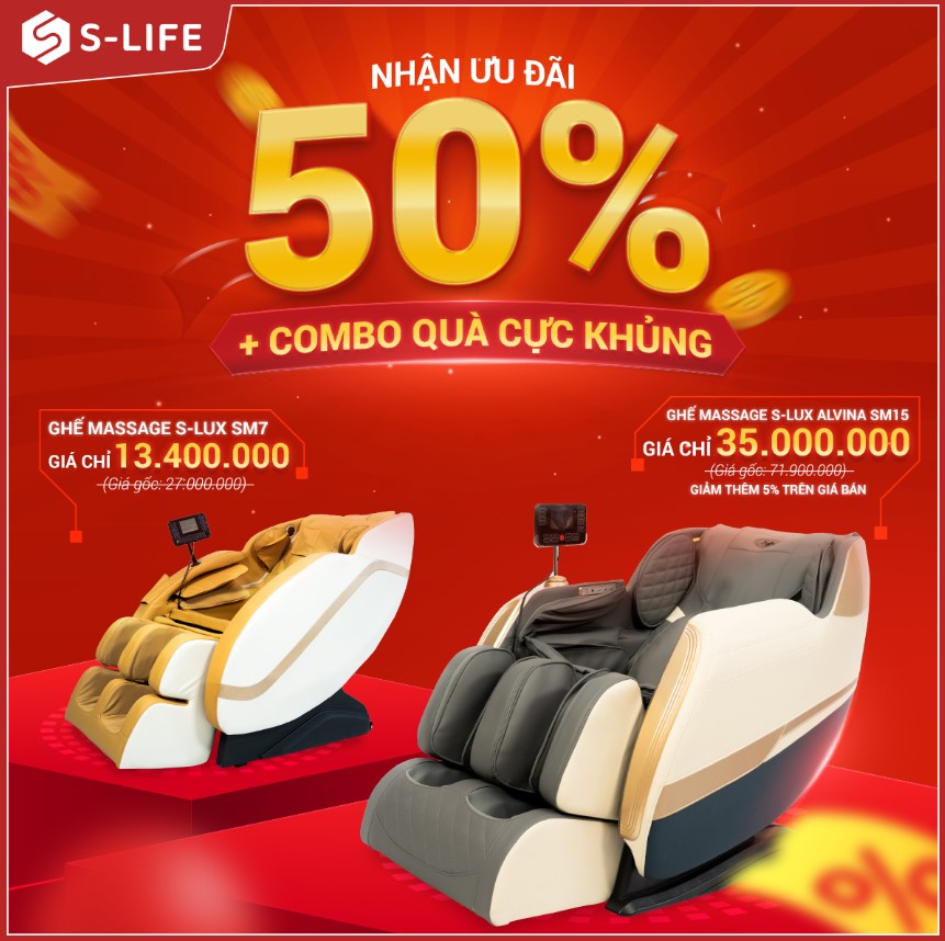 Có thể mua ghế massage cao cấp tại S-Life với giá tốt Có thể mua ghế massage cao cấp tại S-Life với giá tốt