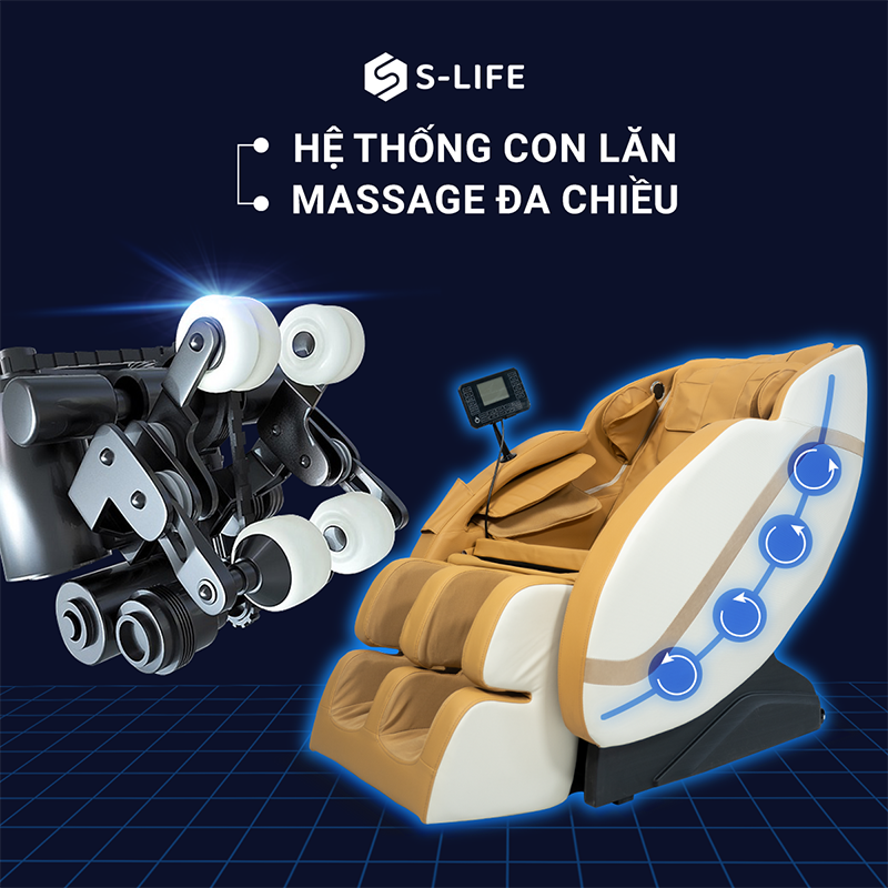 S-Lux SM7 sở hữu hệ thống massage 3D kết hợp cùng túi khí thông minh S-Lux SM7 sở hữu hệ thống massage 3D kết hợp cùng túi khí thông minh