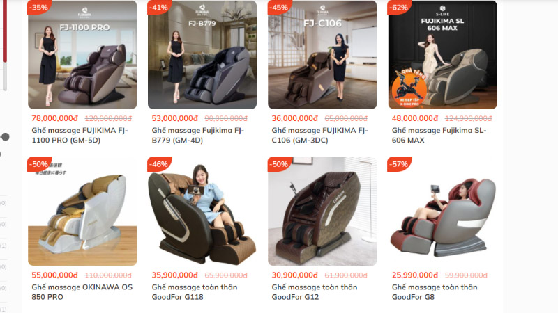 Trải nghiệm sản phẩm ghế massage toàn thân qua đơn vị S-Life