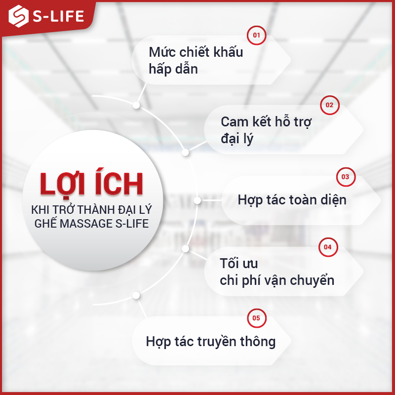 Lợi ích khi trở thành đại lý ghế massage S-life Lợi ích khi trở thành đại lý ghế massage S-life