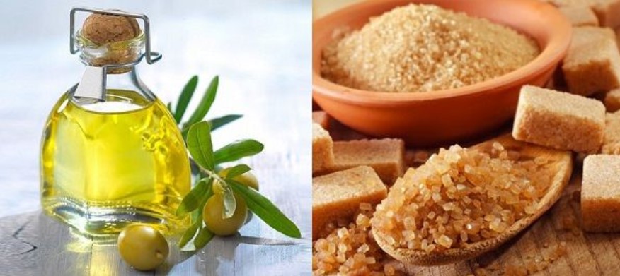 Loại sạch tế bào chết với dầu oliu và đường nâu Loại sạch tế bào chết với dầu oliu và đường nâu