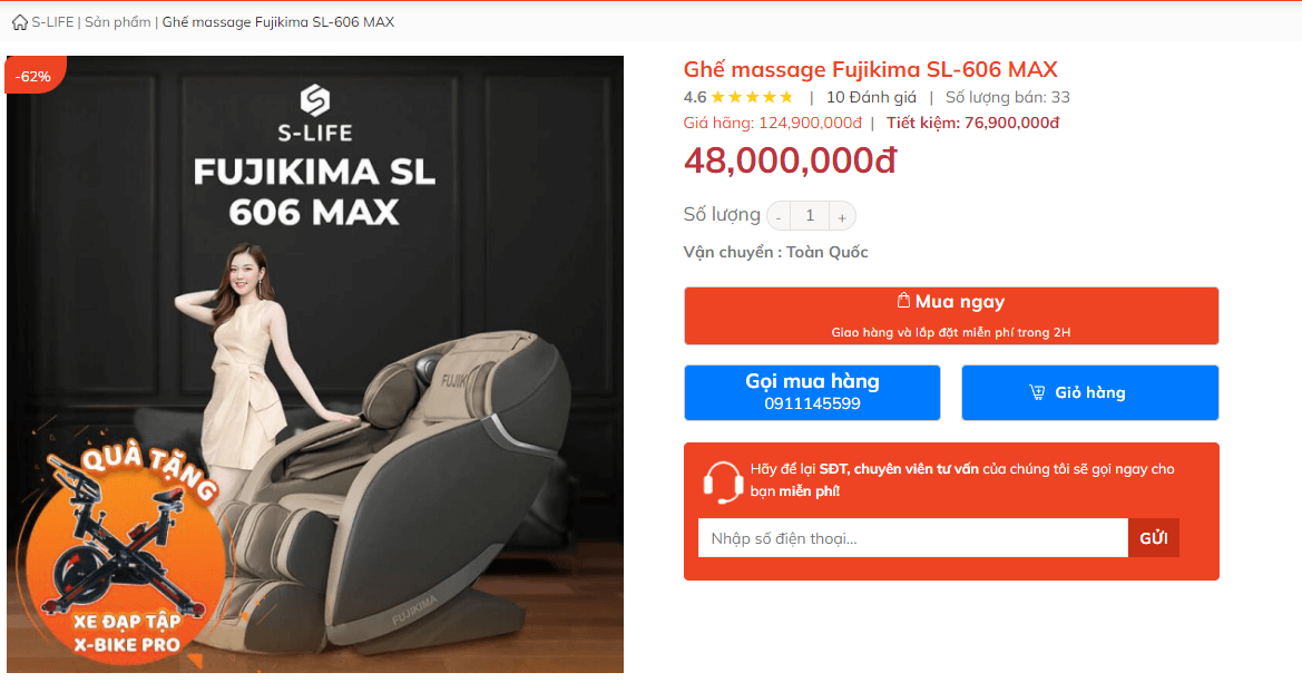 mua ghế massage ở đâu tốt