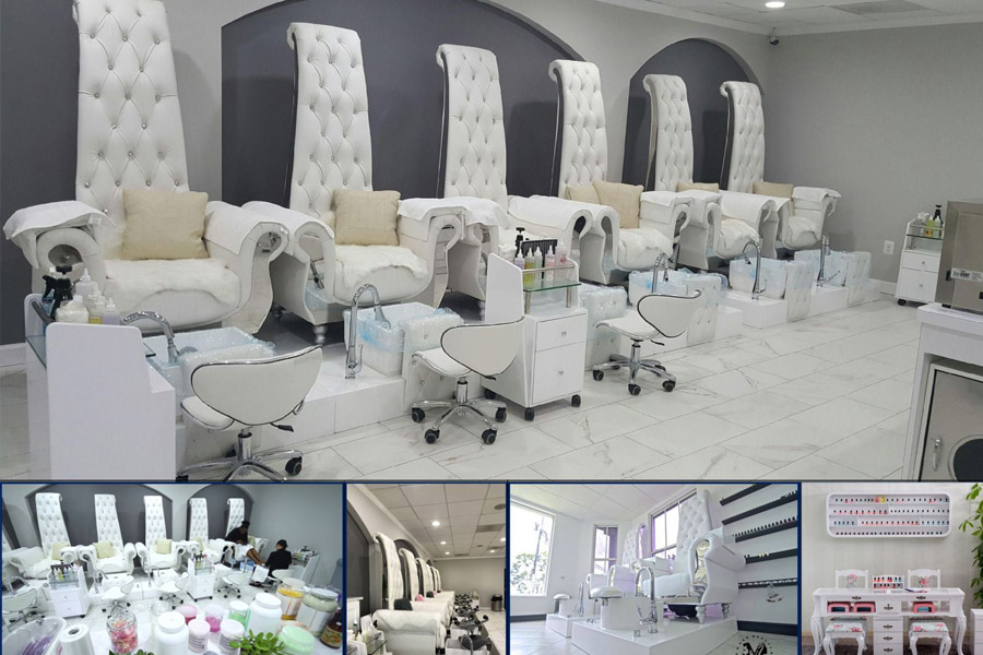 Xem qua nhiều mẫu mã ghế nail khác nhau