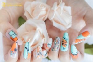 Có nhiều kiểu nail thiết kế thủ công, đa dạng màu sắc là điểm mạnh nổi bật của Bora Nail Bar