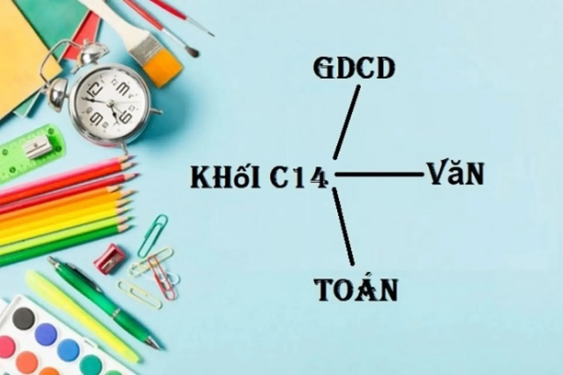 C14 là tổ hợp 3 môn thi: Toán, Văn, Giáo dục công dân