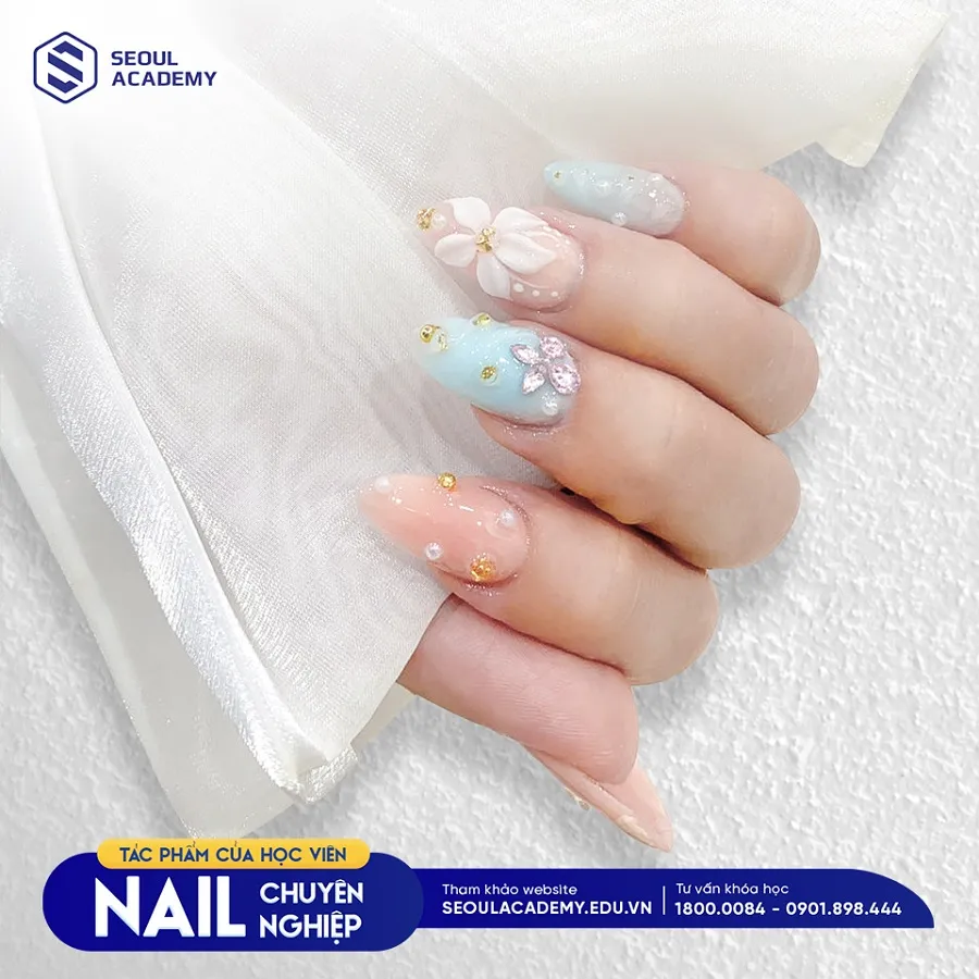 Thiết kế nail sáng tạo, mang tính nghệ thuật của học viên nail chuyên nghiệp tại Seoul Academy