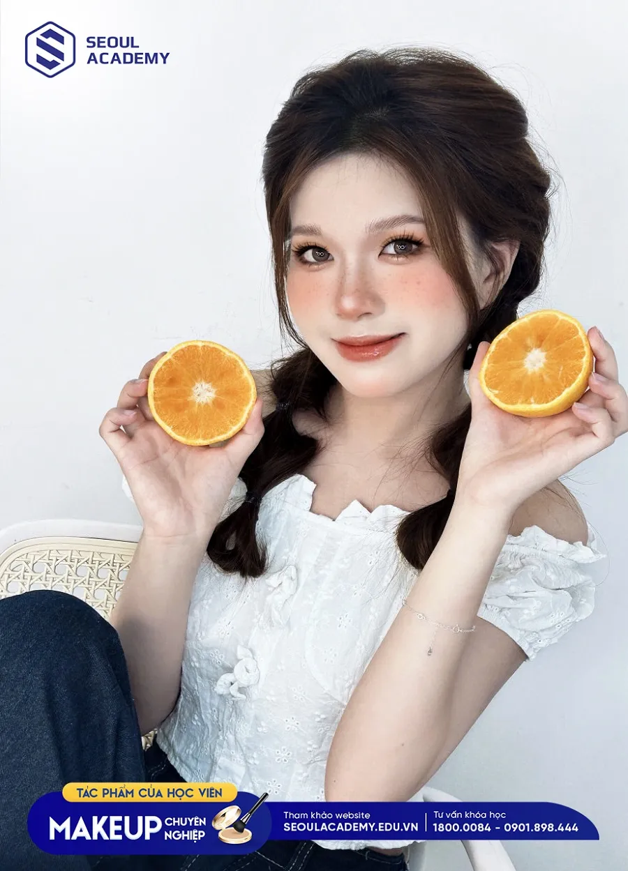 Tác phẩm trang điểm ấn tượng của học viên khóa trang điểm chuyên nghiệp tại Seoul Academy 