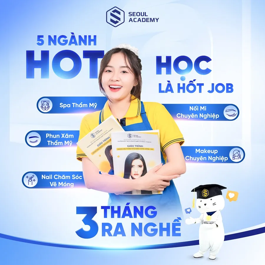 Seoul Academy cung cấp đa dạng các khóa học nghề spa đáp ứng nhu cầu học tập đa dạng của học viên