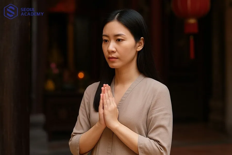 Tốt nhất phụ nữ đến kỳ kinh nguyệt không nên trực tiếp đọc văn khấn cúng cô hồn