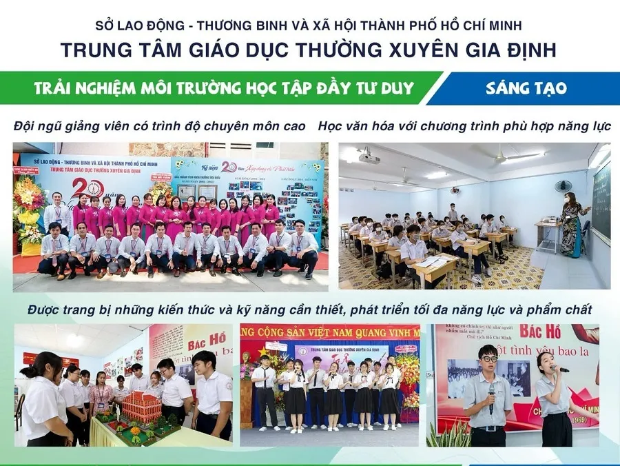 Trung tâm GDTX Gia Định nổi bật với chương trình học phí thấp và có thể liên thông lên Cao đẳng, Đại học