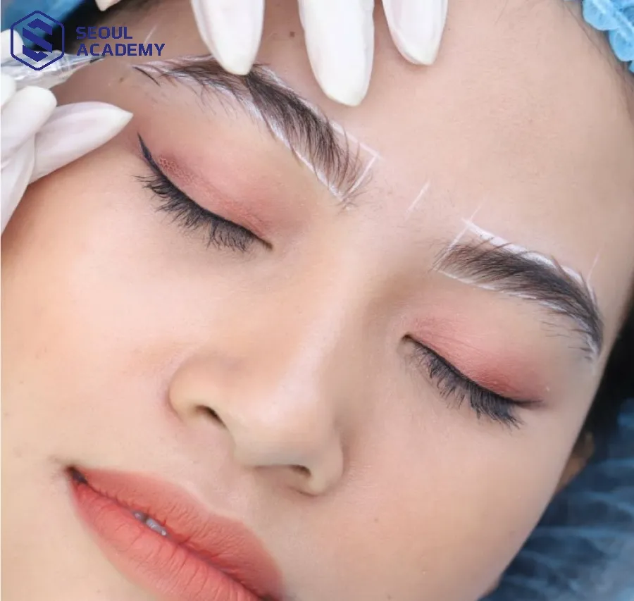 Tiến hành đi sợi hairstroke theo quy tắc từ đuôi đến đầu