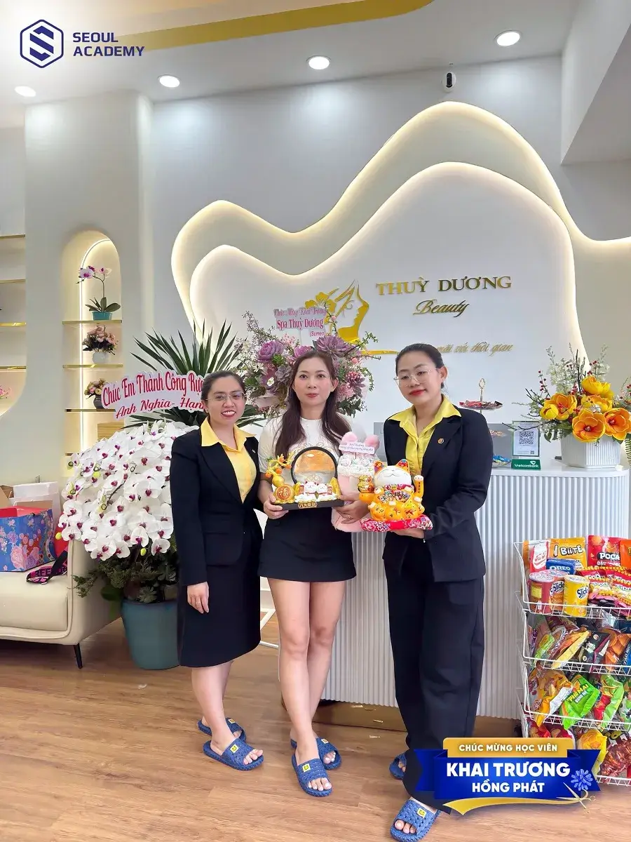 Thực tế có rất nhiều học viên đạt được thành công sau khi hoàn thành các khóa học nghề thẩm mỹ tại Seoul Academy 