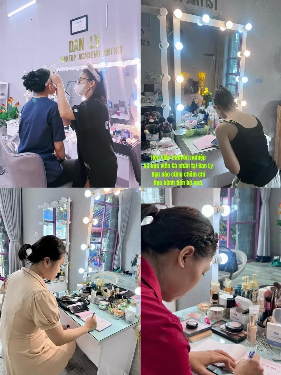 Học makeup thực tế tại Đan Ly Makeup Academy Hải Phòng