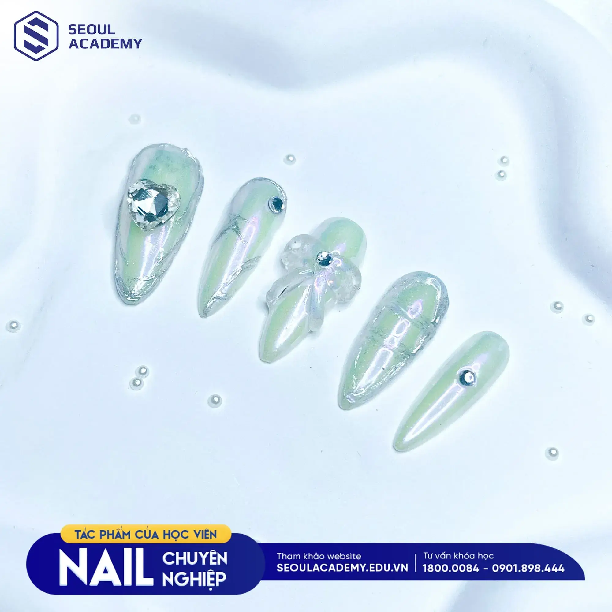Sản phẩm nail xuất sắc của học viên tại Seoul Academy