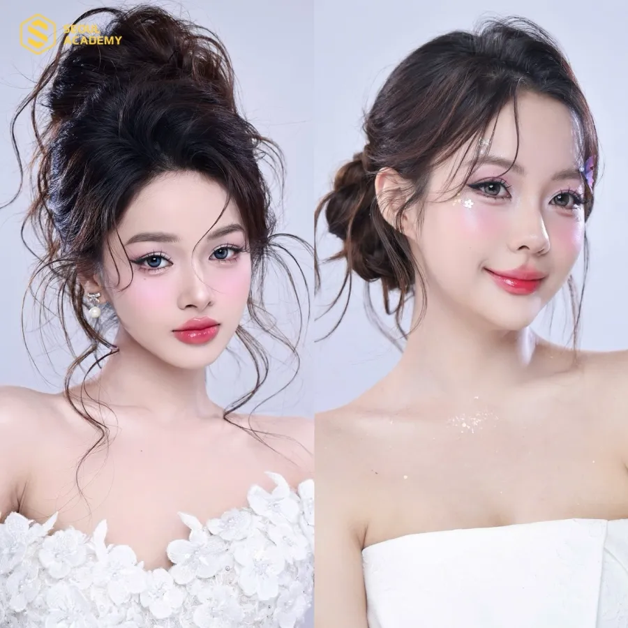 Tác phẩm makeup cô dâu ấn tượng của học viên tại Hiwon Makeup Academy