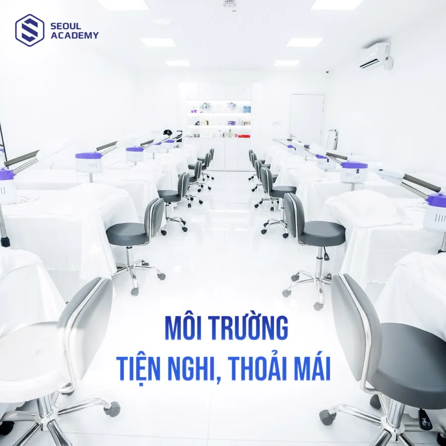 Seoul Academy cam kết đem đến học viên môi trường học đầy đủ tiện ích với cơ sở vật chất hiện đại