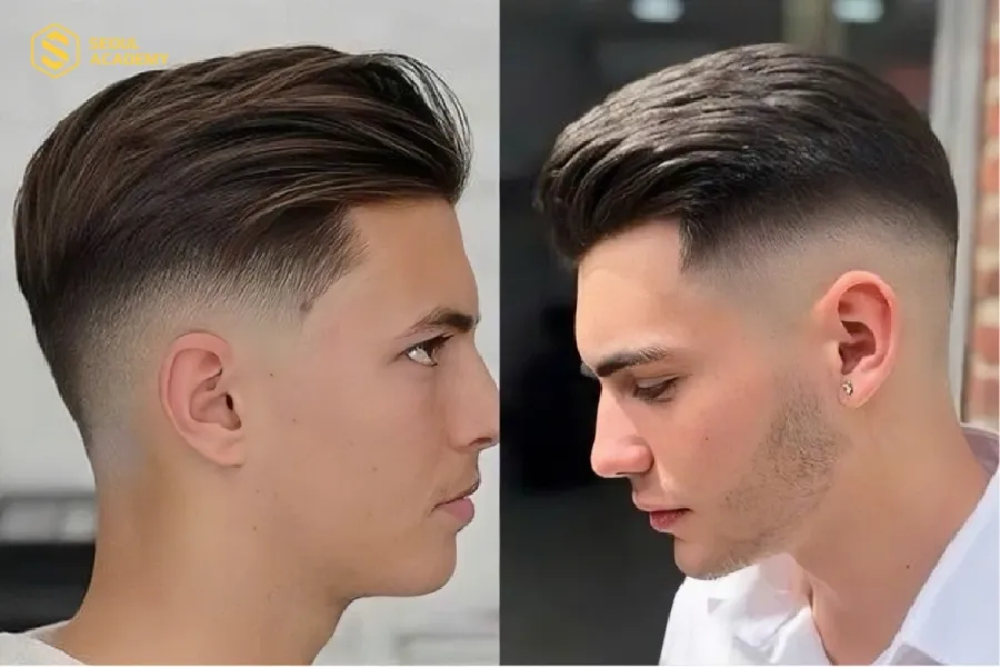 Phần tóc hai bên được cắt ngắn giúp bạn dễ dàng tạo kiểu cho phần tóc trên đỉnh theo ý muốn