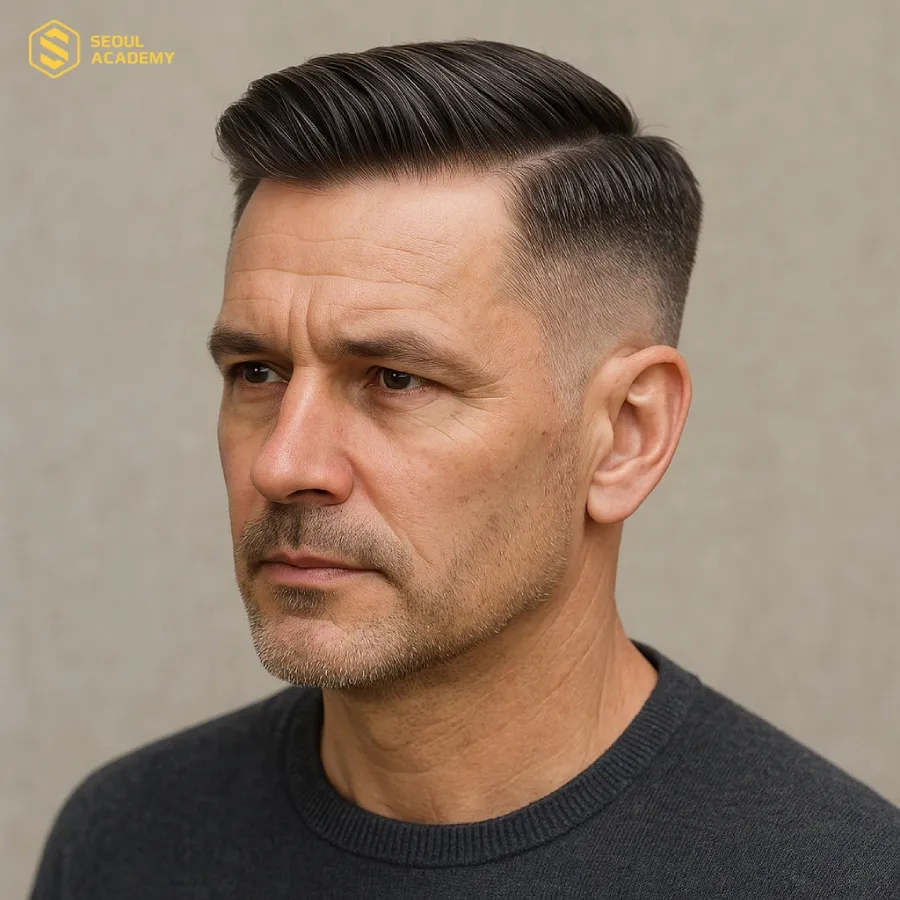 Undercut kết hợp áo len càng tôn lên vẻ nam tính, cuốn hút, chuẩn “gentleman” mọi góc nhìn