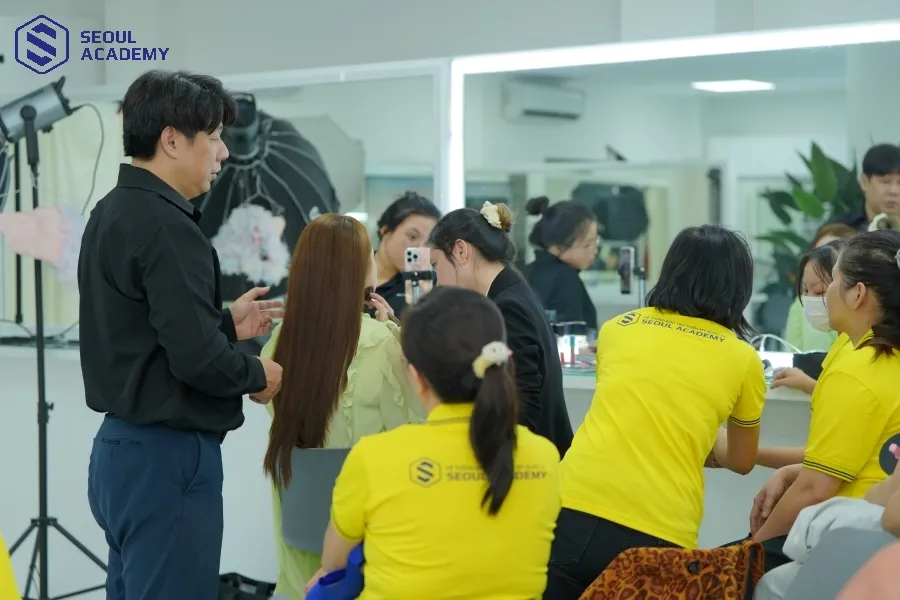 Học viên của Seoul Academy sẽ được thực hành 90% đảm bảo nắm vững các kỹ năng quan trọng