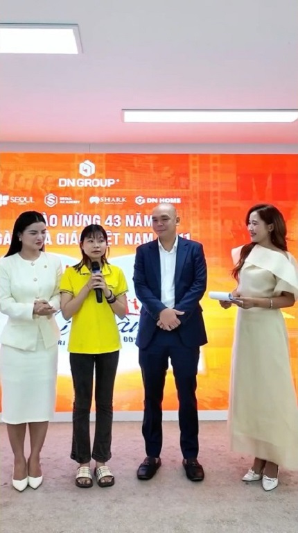 Bé Yến Nhi tri ân gửi lời chúc đến những người thầy cô tại Seoul Academy