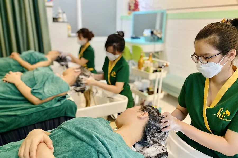 Hi spa cũng là một gợi ý địa chỉ đào tạo gội đầu massage bấm huyệt uy tín