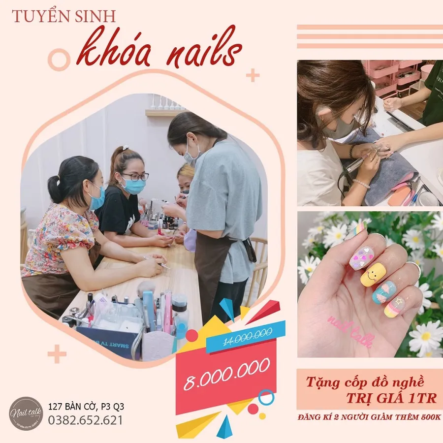 Nail Talk sở hữu giáo trình học chuyên nghiệp được đông đảo học viên yêu thích lựa chọn