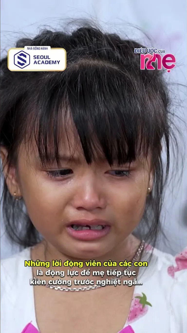 Những lời động viên của các con là động lực để mẹ tiếp tục kiên cường trước nghiệt ngã