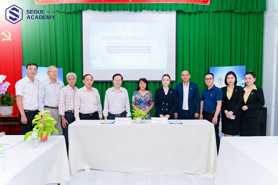 Lễ ký kết hợp tác chiến lược giữa Seoul Academy và trường Trung cấp Quốc tế Mekong đã diễn ra thành công tốt đẹp