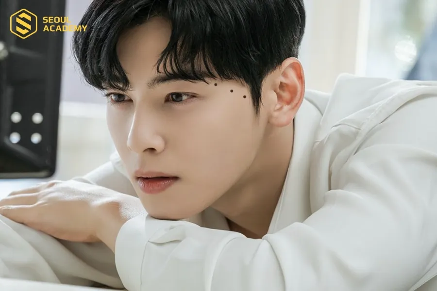 Nốt ruồi thẳng hàng ở thái dương Nốt ruồi thẳng hàng ở thái dương