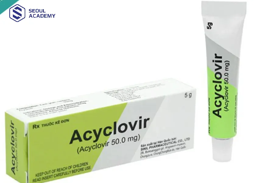 Thuốc Acyclovir chuyên dùng bôi ngoài da Thuốc Acyclovir chuyên dùng bôi ngoài da