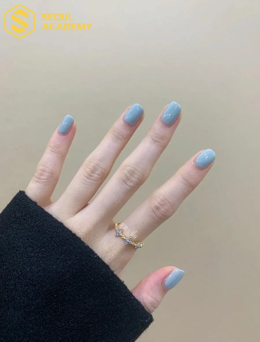 Nail màu xanh bạc hà pastel nhẹ nhàng, dễ thương cho cô nàng nhí nhảnh