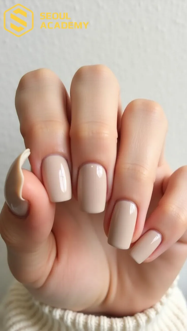 Sơn móng màu nude beige là lựa chọn lý tưởng cho những cô nàng công sở