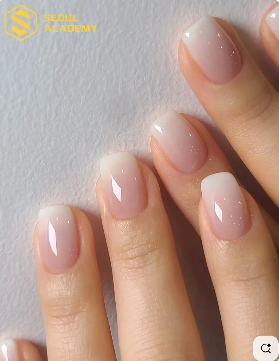 Hiệu ứng sơn móng màu bạc trong trẻo, nhẹ nhàng và tinh tế rất phù hợp cho cô nàng có làn da trắng