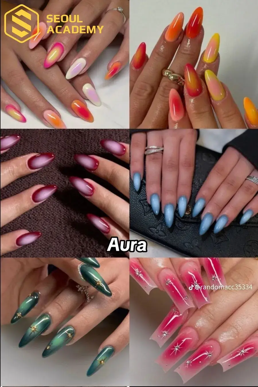 Phối họa tiết aura loang hiện đại dành cho những cô nàng sành điệu