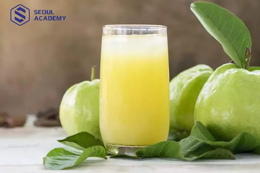 Nước ép ổi ngọt thanh giải nhiệt cực tốt