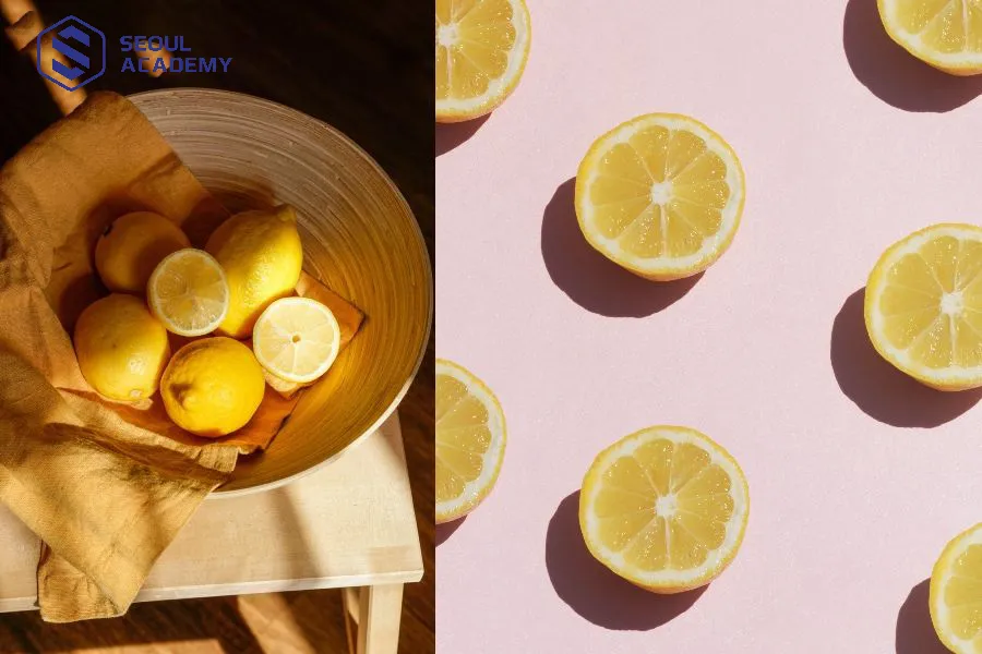 Thành phần trong nước chanh nuôi dưỡng và làm phai màu sợi tóc