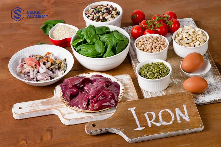 Một số loại thực phẩm giàu sắt Một số loại thực phẩm giàu sắt