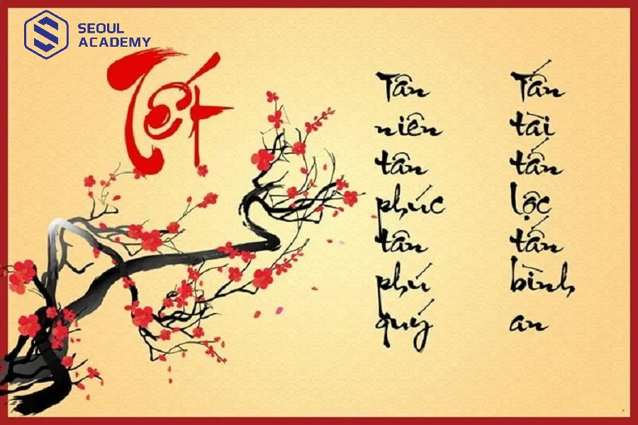 Chúc năm mới công việc làm ăn thuận lợi, phát tài phát đạt