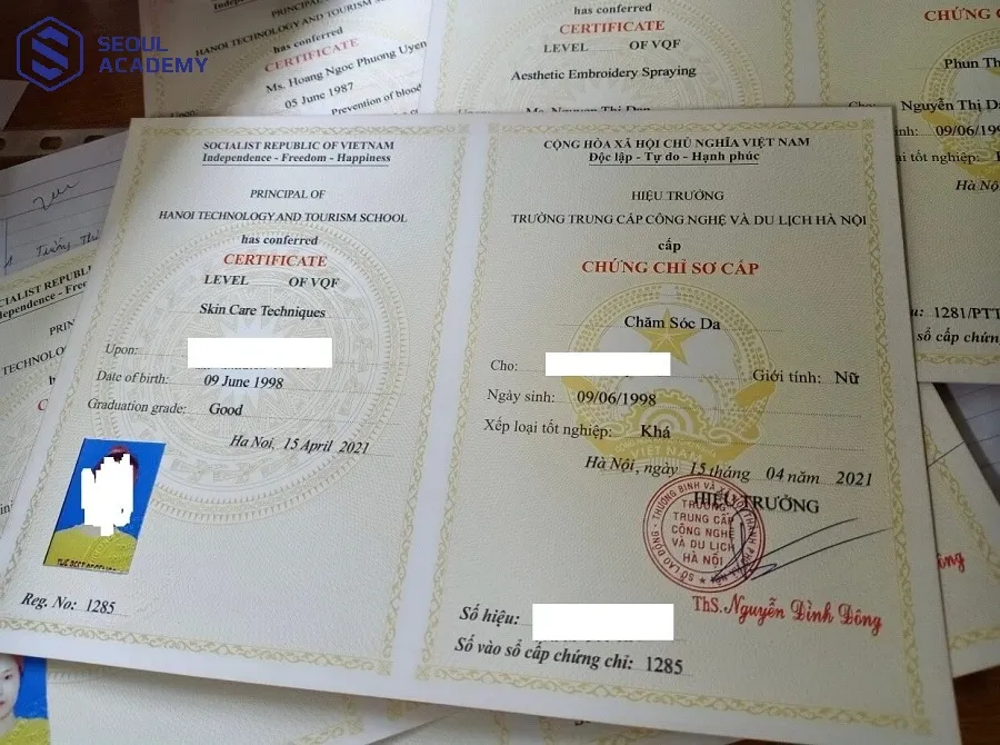 Các chứng chỉ do trường đào tạo cấp khi bạn hoàn thành khóa học massage tại các đơn vị đó Các chứng chỉ do trường đào tạo cấp khi bạn hoàn thành khóa học massage tại các đơn vị đó