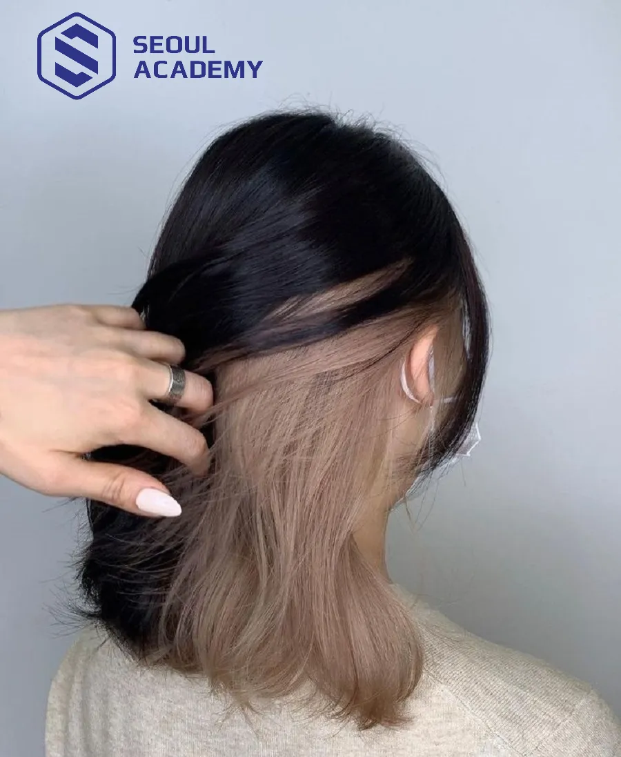 Màu nhuộm nâu trà sữa ombre độc đáo và cá tính