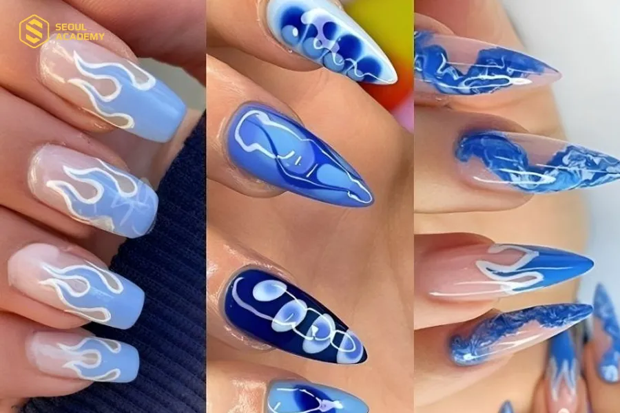 Mẫu nail với nhiều họa tiết độc đáo, sáng tạo
