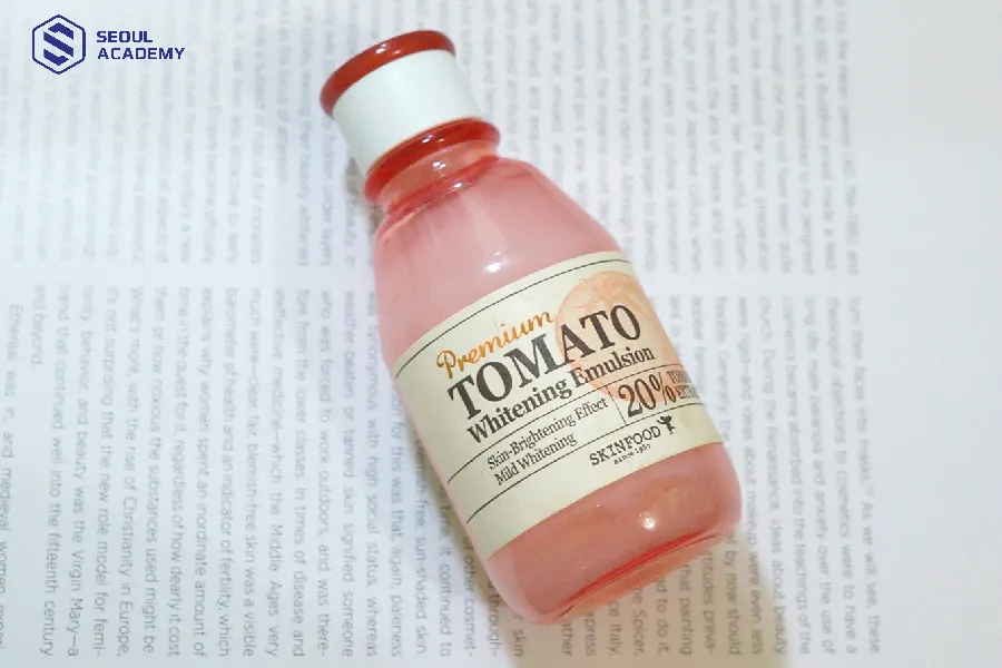 Premium Tomato Whitening Emulsion là sản phẩm được nhiều nàng lựa chọn Premium Tomato Whitening Emulsion là sản phẩm được nhiều nàng lựa chọn