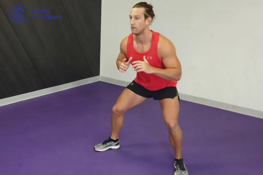 Bài tập Side Shuffle tập trung lực vào chân